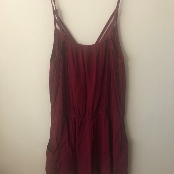 Express Burgundy Romper - Picture 2 of 4